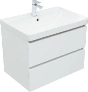 Тумба под раковину Aquanet Sofa 345586 70 см белый глянец